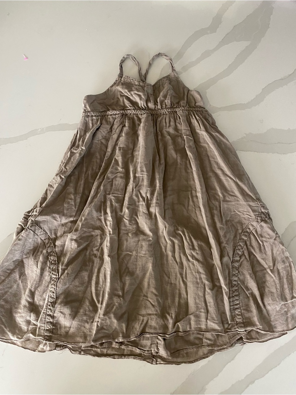 Mossimo Supply Co. brown cottagecore pheasant Dress w/ pockets sz L